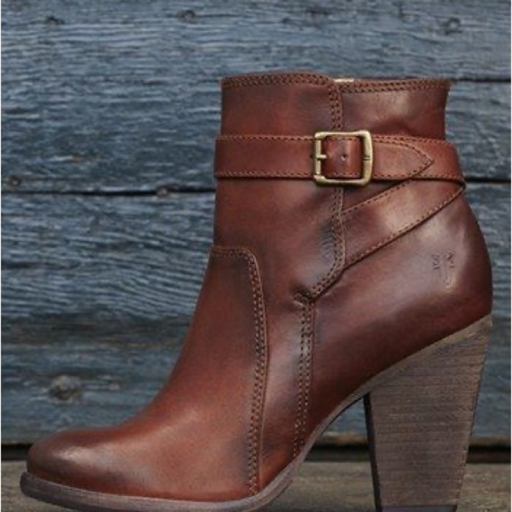 Brown Leather Ankle Boots